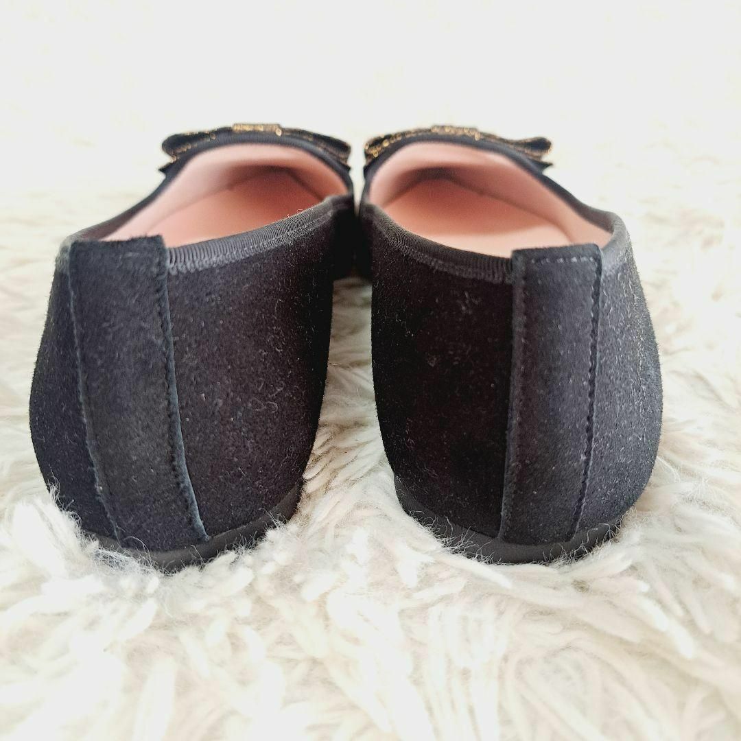 プリティバレリーナ 美品✨ELLA ビックリボンバレエシューズ 黒 プリティバレリーナ 美品✨ELLA ビックリボンバレエシューズ 黒