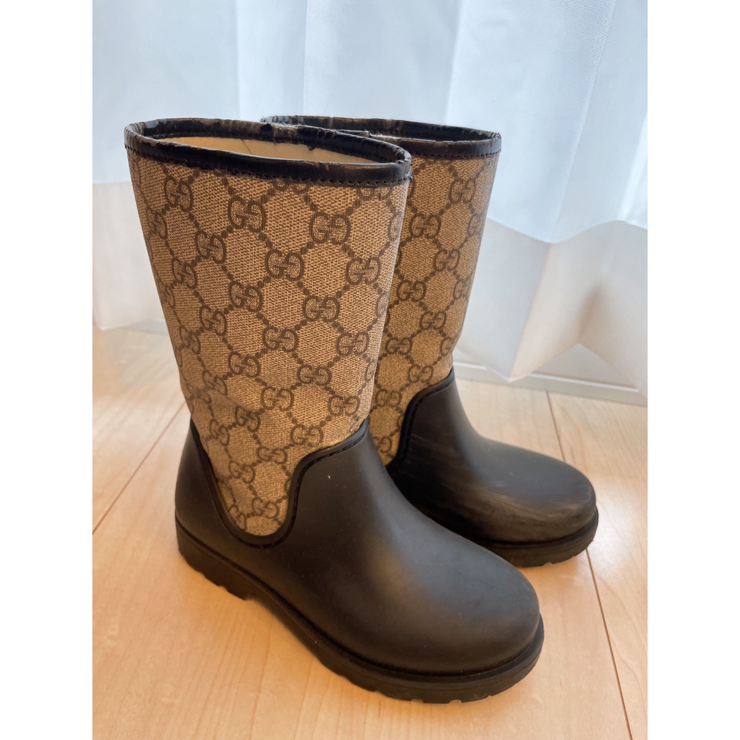 GUCCI - GUCCI グッチ レインブーツ キッズ 30 18 19 20 長靴の GUCCI - GUCCI グッチ レインブーツ キッズ 30 18 19 20 長靴の