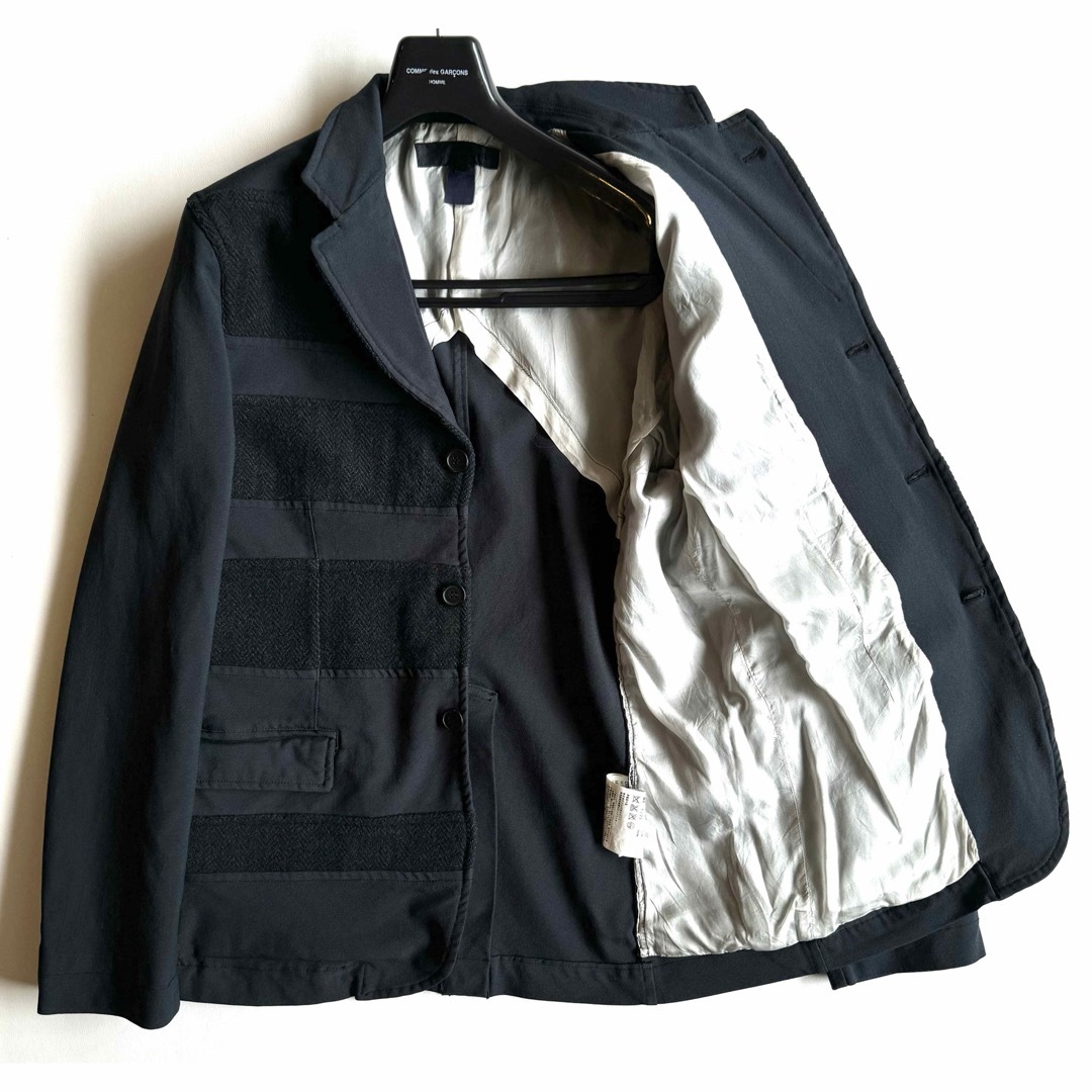 美品》COMME des GARCONS SHIRT ポリ縮 ジャケット M 美品》COMME des GARCONS SHIRT ポリ縮 ジャケット M