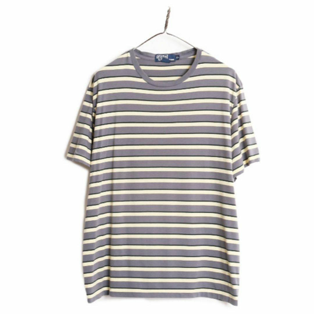 90s ポロ ラルフローレン ボーダー 半袖 Tシャツ メンズ XL / 90 90s ポロ ラルフローレン ボーダー 半袖 Tシャツ メンズ XL / 90