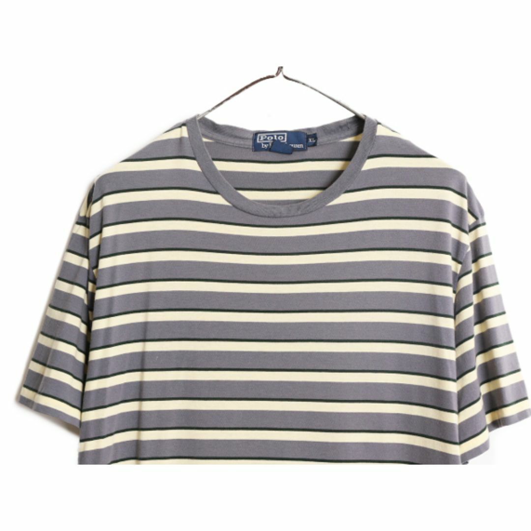 90s ポロ ラルフローレン ボーダー 半袖 Tシャツ メンズ XL / 90 90s ポロ ラルフローレン ボーダー 半袖 Tシャツ メンズ XL / 90