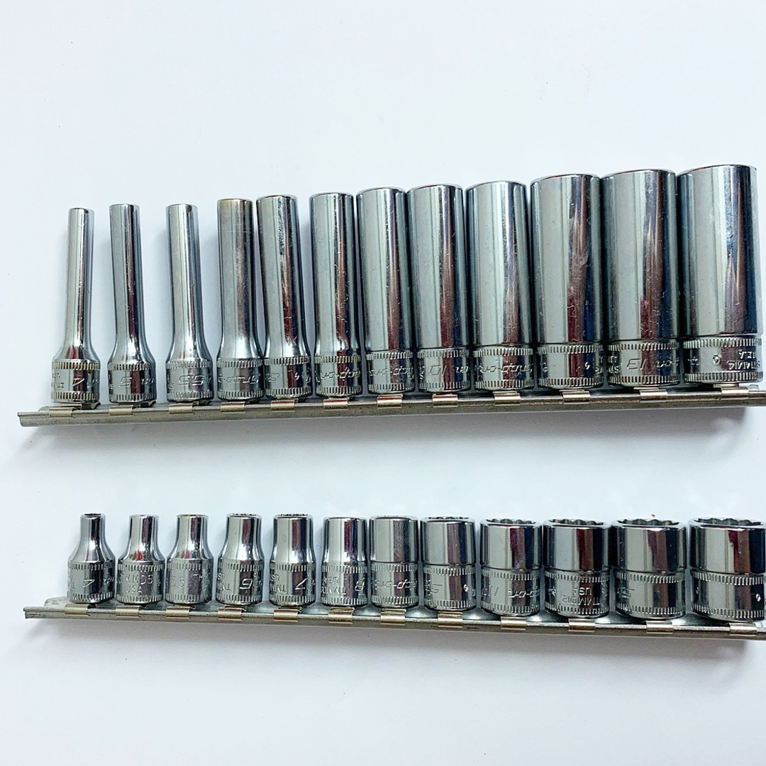 ♭♭Snap-on スナップオン ソケットセット ショート&ディープ ♭♭Snap-on スナップオン ソケットセット ショート&ディープ