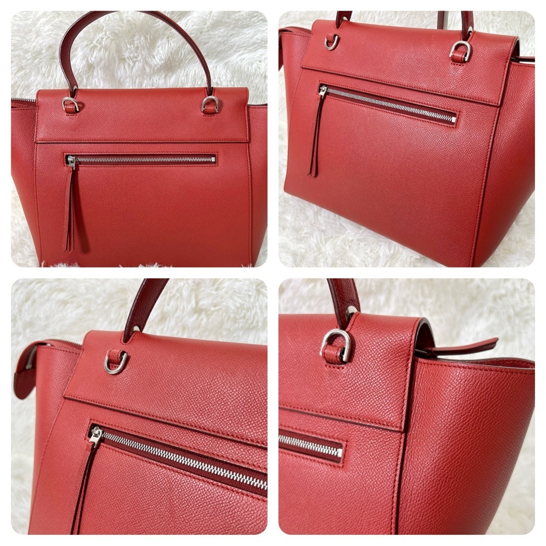 CELINE - 秋冬カラー CELINE ベルトバッグミニ ハンドバッグ CELINE - 秋冬カラー CELINE ベルトバッグミニ ハンドバッグ