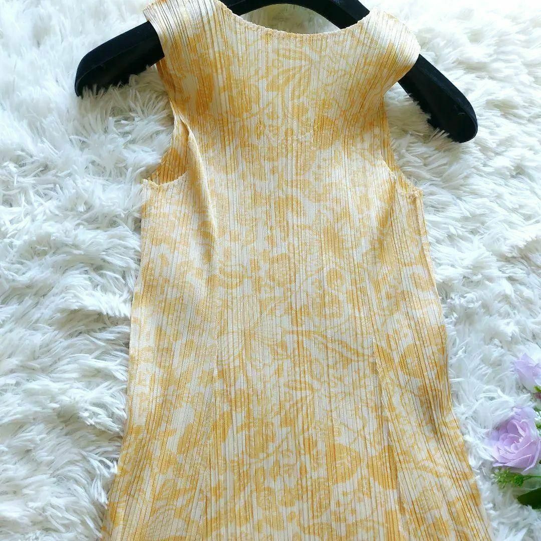 ほぼ未使用✨プリーツプリーズ イッセイミヤケ 半袖 ワンピース チュニック 総柄 PLEATS PLEASE ISSEY MIYAKE - プリーツプリーズ ワンピース