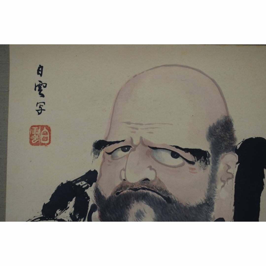 人気商品】 白雲/達磨図/小品/横物/掛軸☆宝船☆Z-437の通販 by 人気商品】 白雲/達磨図/小品/横物/掛軸☆宝船☆Z-437の通販 by