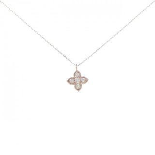 【新品】K10PG ダイヤモンド ネックレス 0.10CT(ネックレス)