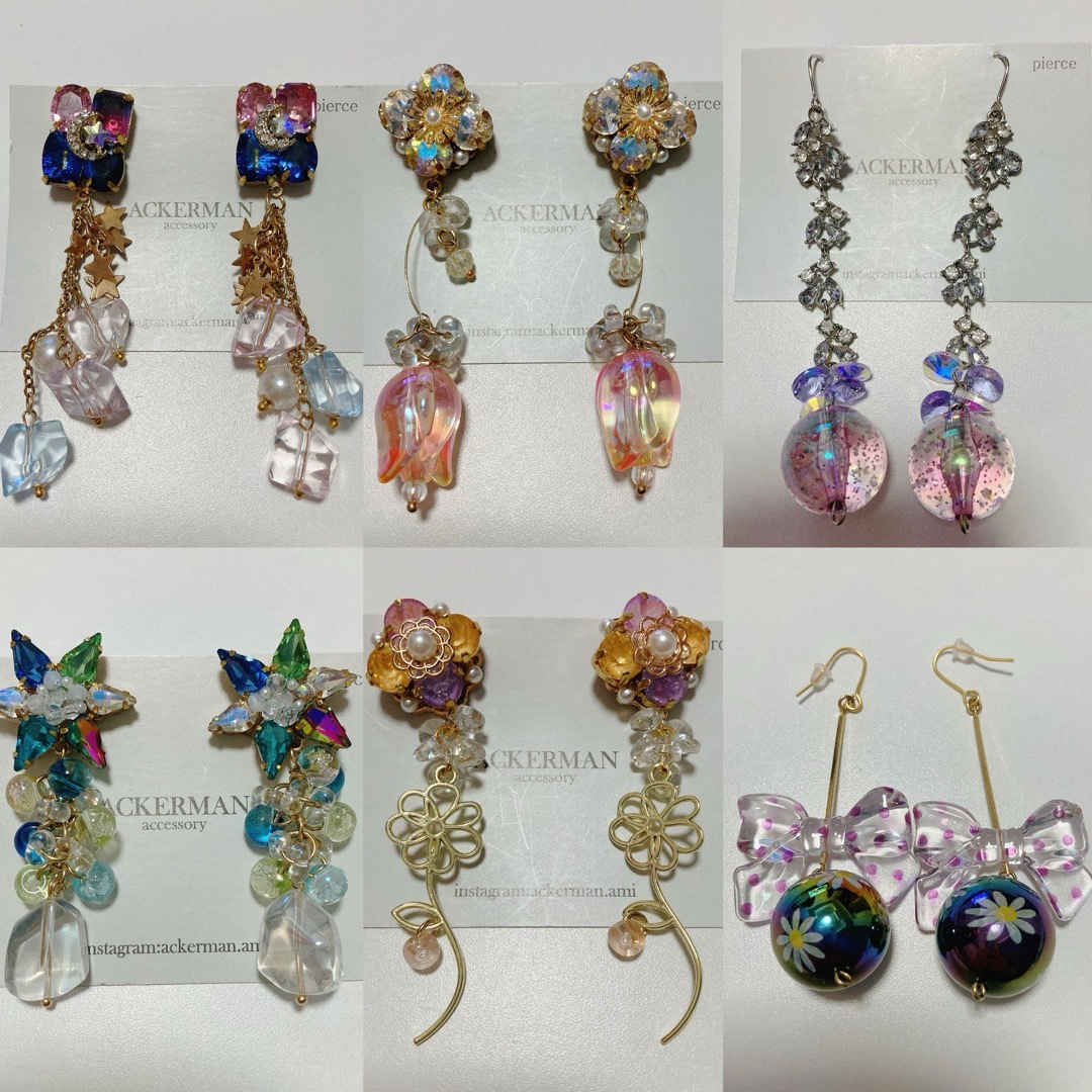 ACKERMAN ハンドメイド ピアス ハンドメイドのアクセサリー(ピアス)の商品写真