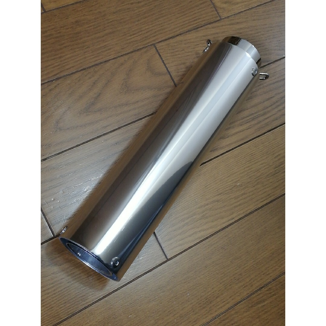 激鳴きバッフル付き!シルバーの筒サイレンサー50.8π(新品) CBX 激鳴きバッフル付き!シルバーの筒サイレンサー50.8π(新品) CBX