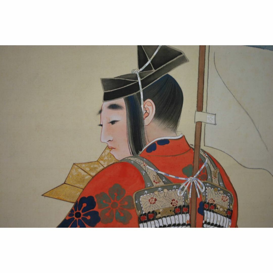 真作】芳郊/桃太郎図/掛軸☆宝船☆T-746 真作】芳郊/桃太郎図/掛軸☆宝船☆T-746