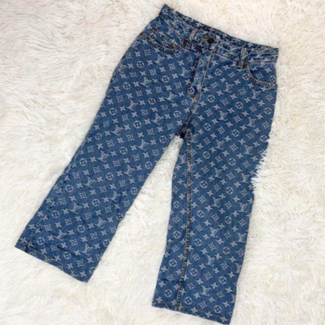 LOUIS VUITTON - 💕超美品💕LOUIS VUITTON💕デニム💕ハーフ LOUIS VUITTON - 💕超美品💕LOUIS VUITTON💕デニム💕ハーフ
