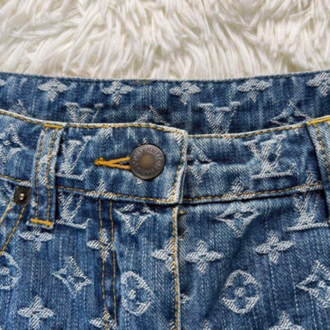 LOUIS VUITTON - 💕超美品💕LOUIS VUITTON💕デニム💕ハーフ LOUIS VUITTON - 💕超美品💕LOUIS VUITTON💕デニム💕ハーフ