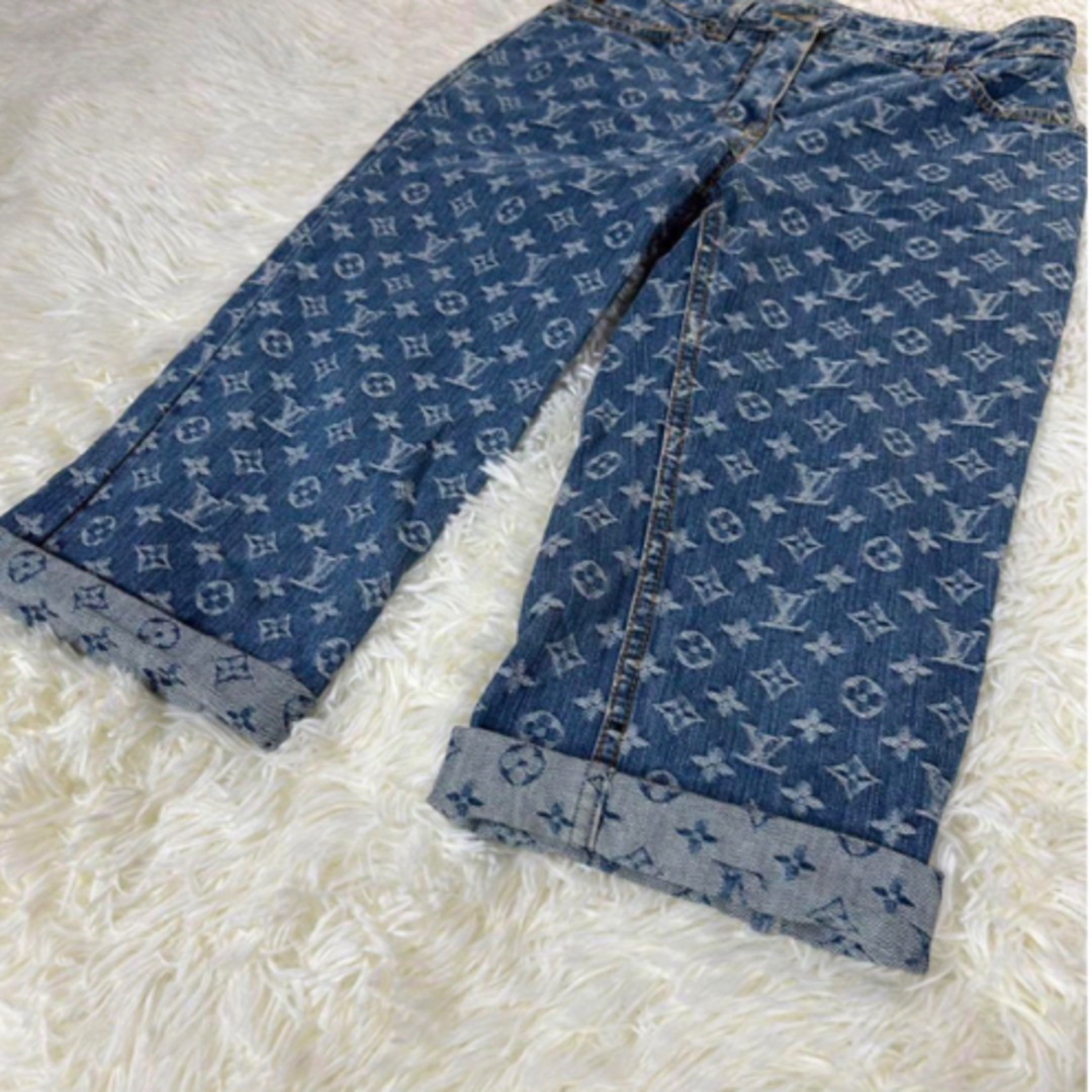 LOUIS VUITTON - 💕超美品💕LOUIS VUITTON💕デニム💕ハーフ LOUIS VUITTON - 💕超美品💕LOUIS VUITTON💕デニム💕ハーフ