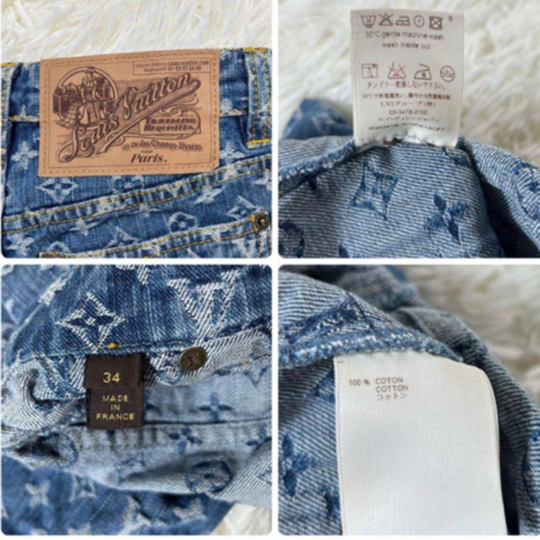 LOUIS VUITTON - 💕超美品💕LOUIS VUITTON💕デニム💕ハーフ LOUIS VUITTON - 💕超美品💕LOUIS VUITTON💕デニム💕ハーフ