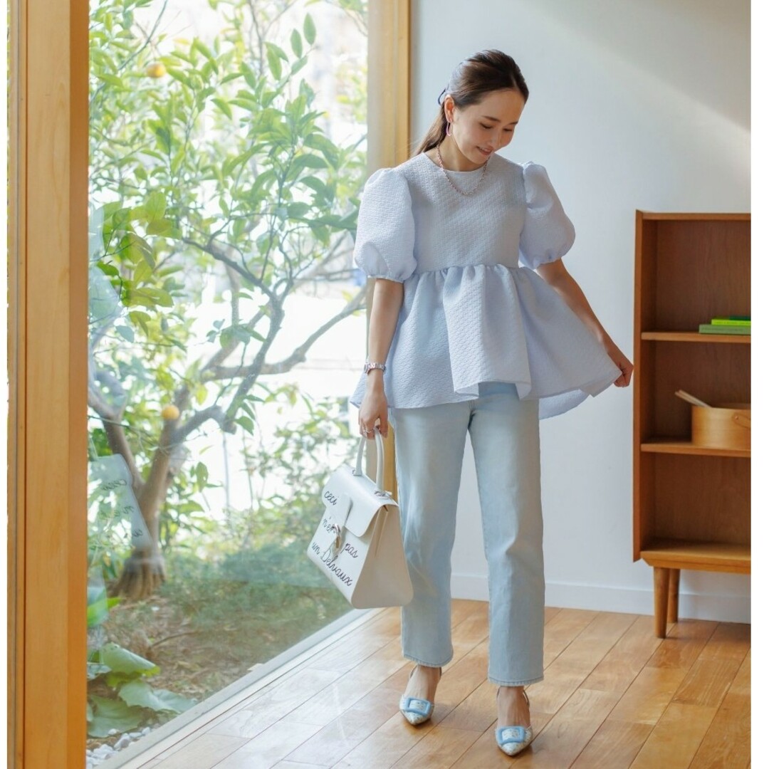 BLUELEA ブルレア Jacquard blouse BLUELEA ブルレア Jacquard blouse