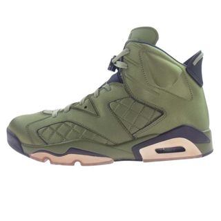 ナイキ(NIKE)のNIKE ナイキ スニーカー AH4614-303 AIR JORDAN 6 RETRO PINNACLE PROMO FLIGHT JACKET エアジョーダン 6 レトロ ピナクル プロモ フライト ジャケット スニーカー モスグリーン系 28.5cm【中古】(スニーカー)