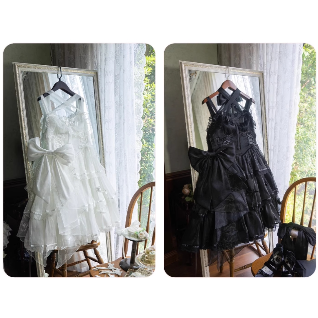 オリジナル lolita 洋服 ロリータ JSK ブラック L120# オリジナル lolita 洋服 ロリータ JSK ブラック L120#