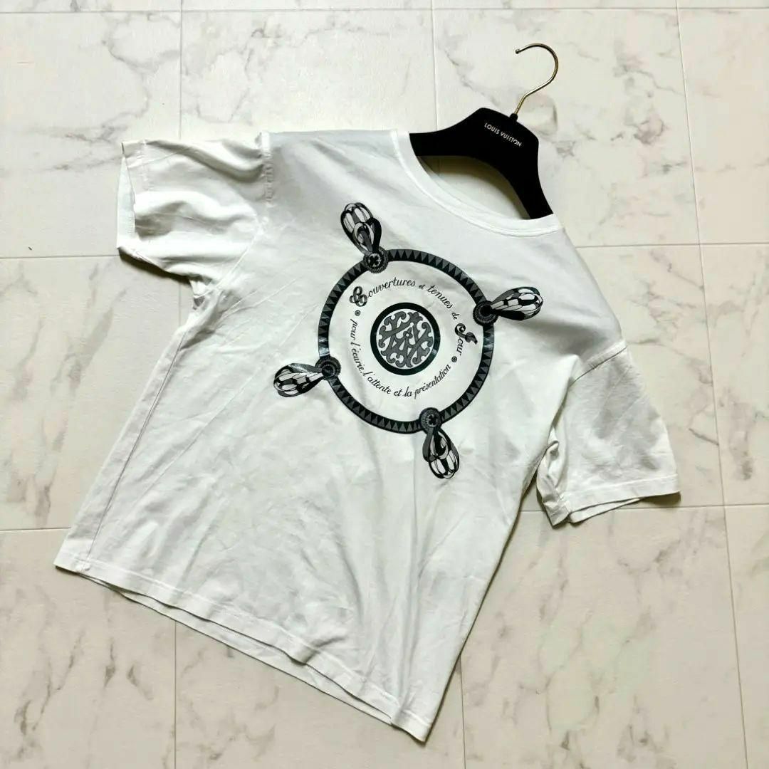 HERMES - 美品 HERMES 馬具柄プリントTシャツ ホワイト S フランス製