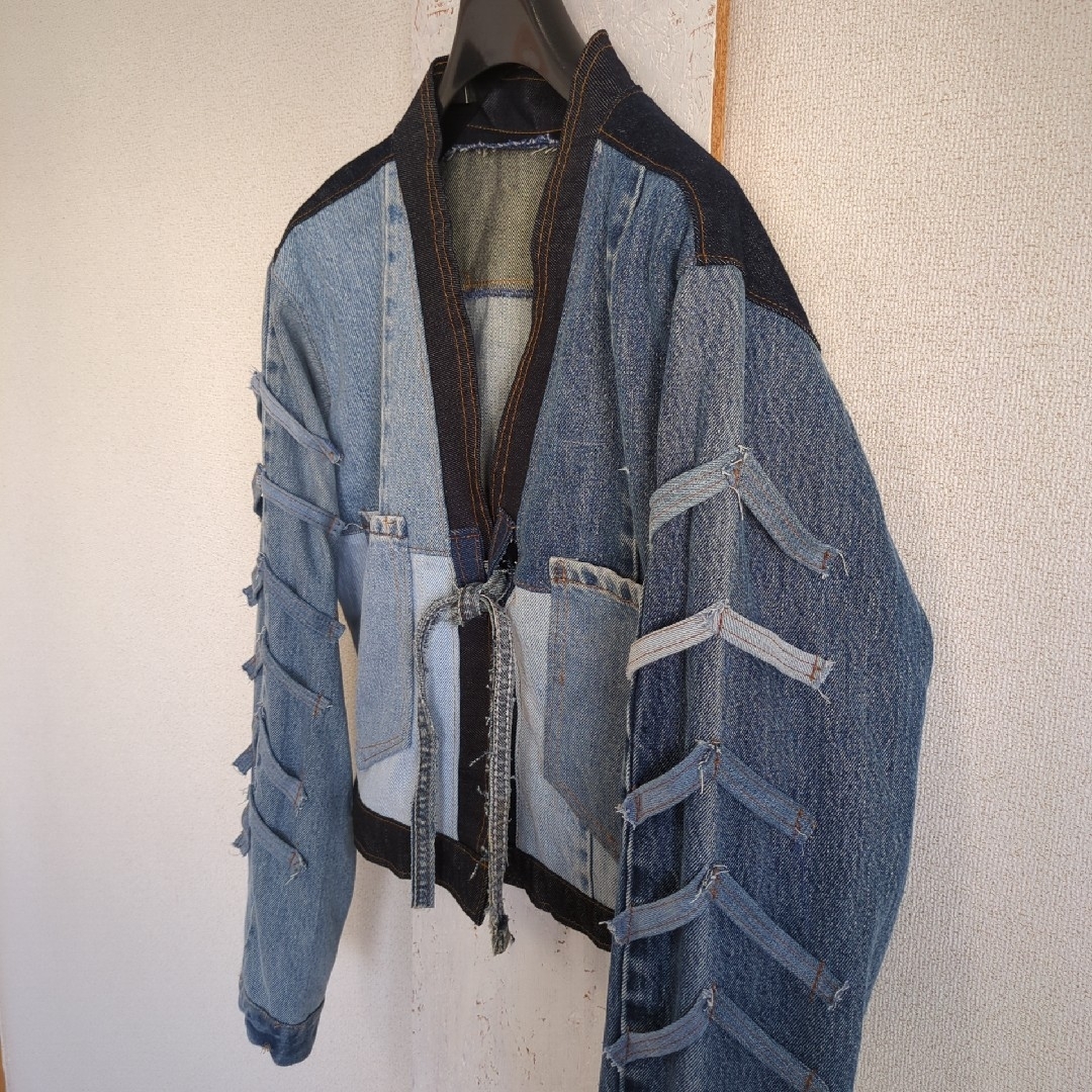 VINTAGE - 再構築 リメイク デニムジャケット ジージャン VINTAGE - 再構築 リメイク デニムジャケット ジージャン