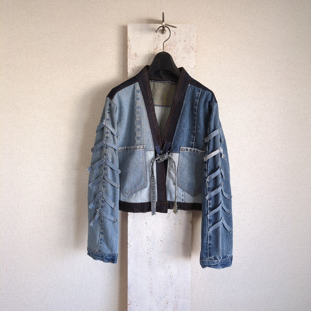 VINTAGE - 再構築 リメイク デニムジャケット ジージャン VINTAGE - 再構築 リメイク デニムジャケット ジージャン