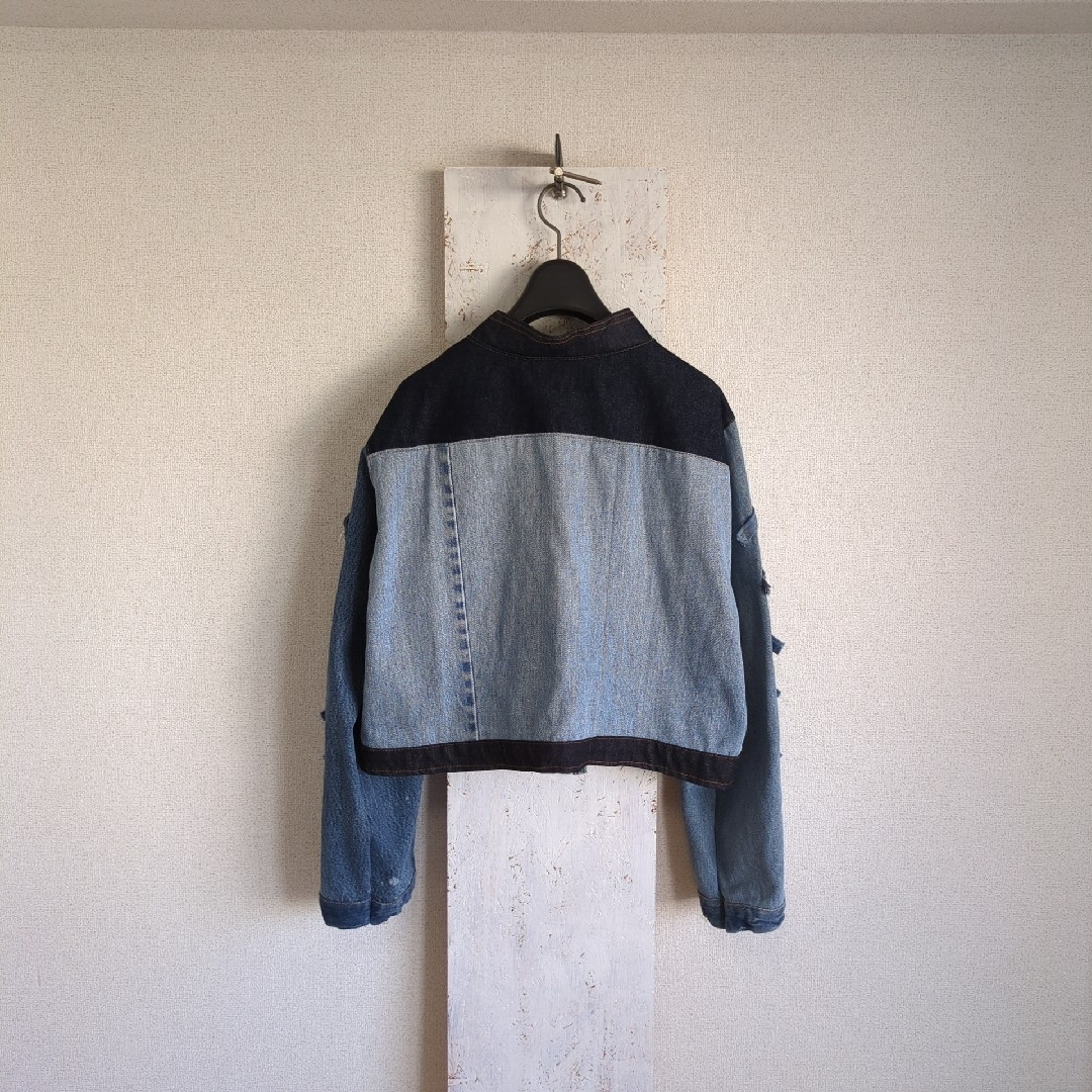 VINTAGE - 再構築 リメイク デニムジャケット ジージャン VINTAGE - 再構築 リメイク デニムジャケット ジージャン