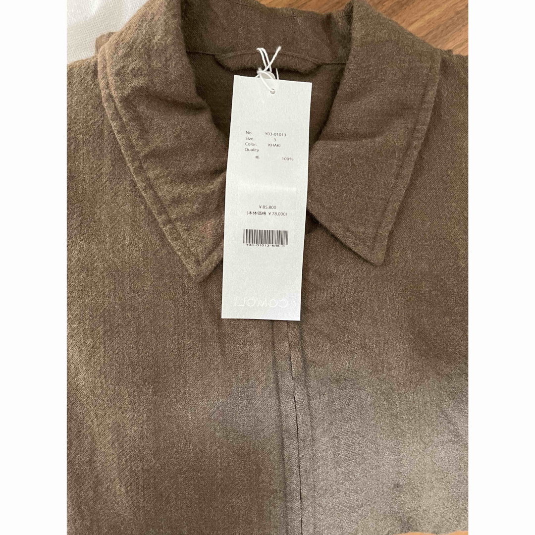 COMOLI - 新品未使用COMOLI 23AW KHAKI縮絨ウール ジップ COMOLI - 新品未使用COMOLI 23AW KHAKI縮絨ウール ジップ