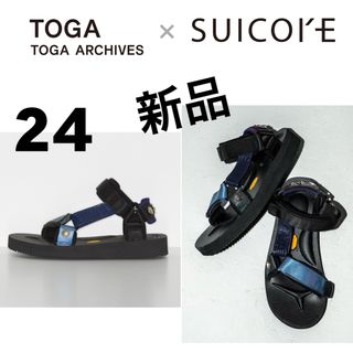 トーガ(TOGA)の希少！新品TOGA×SUICOKEコラボサンダル24トーガ スイコック ブラック(サンダル)