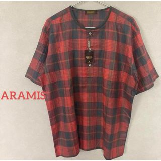 アラミス(Aramis)の【未使用】ARAMIS デッドストック アラミス 綿麻 チェック トップス L(シャツ)