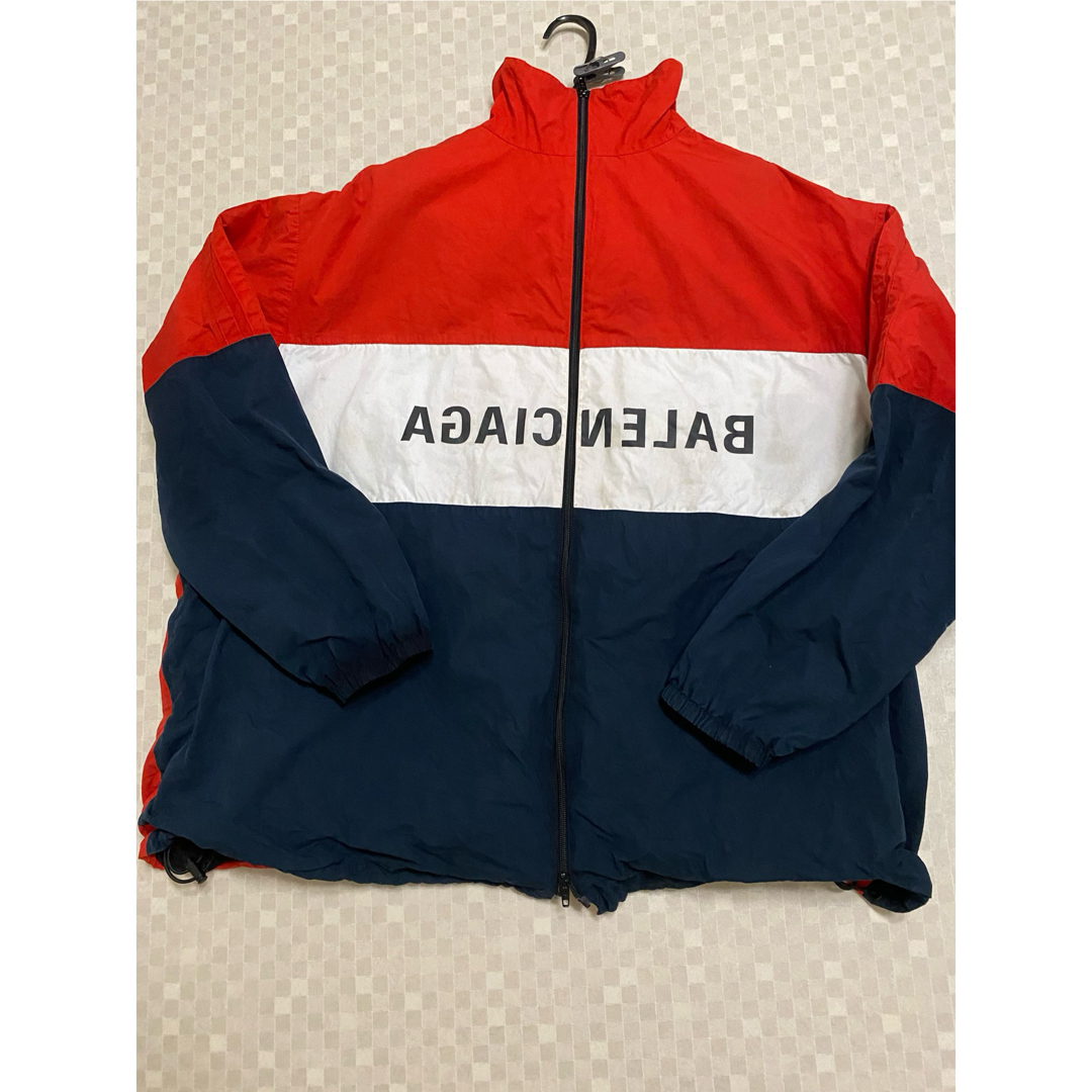 BALENCIAGA - BALENCIAGA 22AW 反転ロゴプリント トラック BALENCIAGA - BALENCIAGA 22AW 反転ロゴプリント トラック