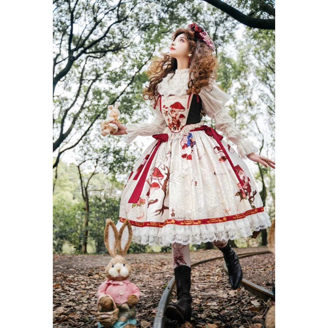 オリジナル lolita フレンチスタイル ロリィタ スカートセット　L124＃ オリジナル lolita フレンチスタイル ロリィタ スカートセット
