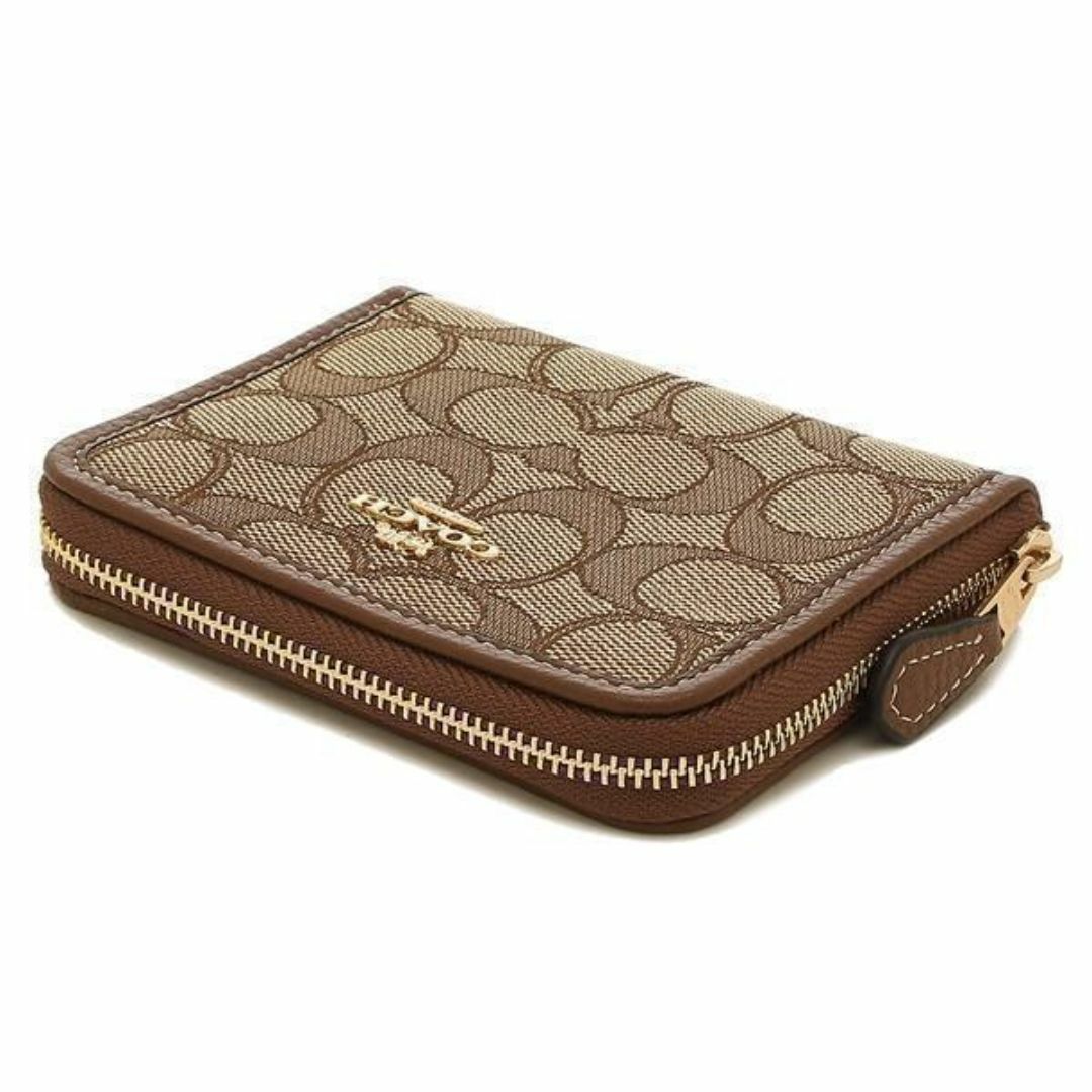 COACH - COACH コーチ ミニ財布 レザー シグネチャーロゴ COACH - COACH コーチ ミニ財布 レザー シグネチャーロゴ