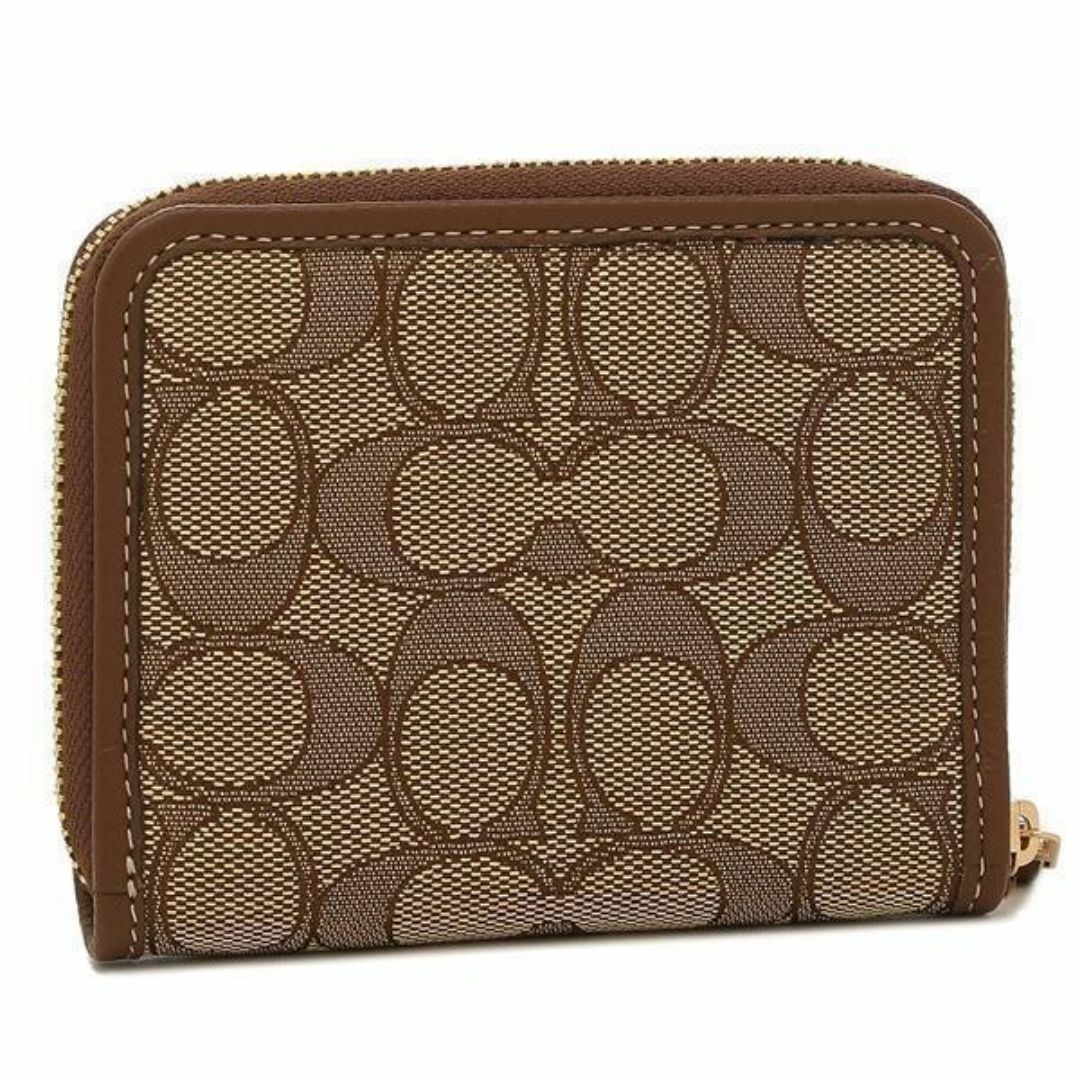 COACH - COACH コーチ ミニ財布 レザー シグネチャーロゴ COACH - COACH コーチ ミニ財布 レザー シグネチャーロゴ