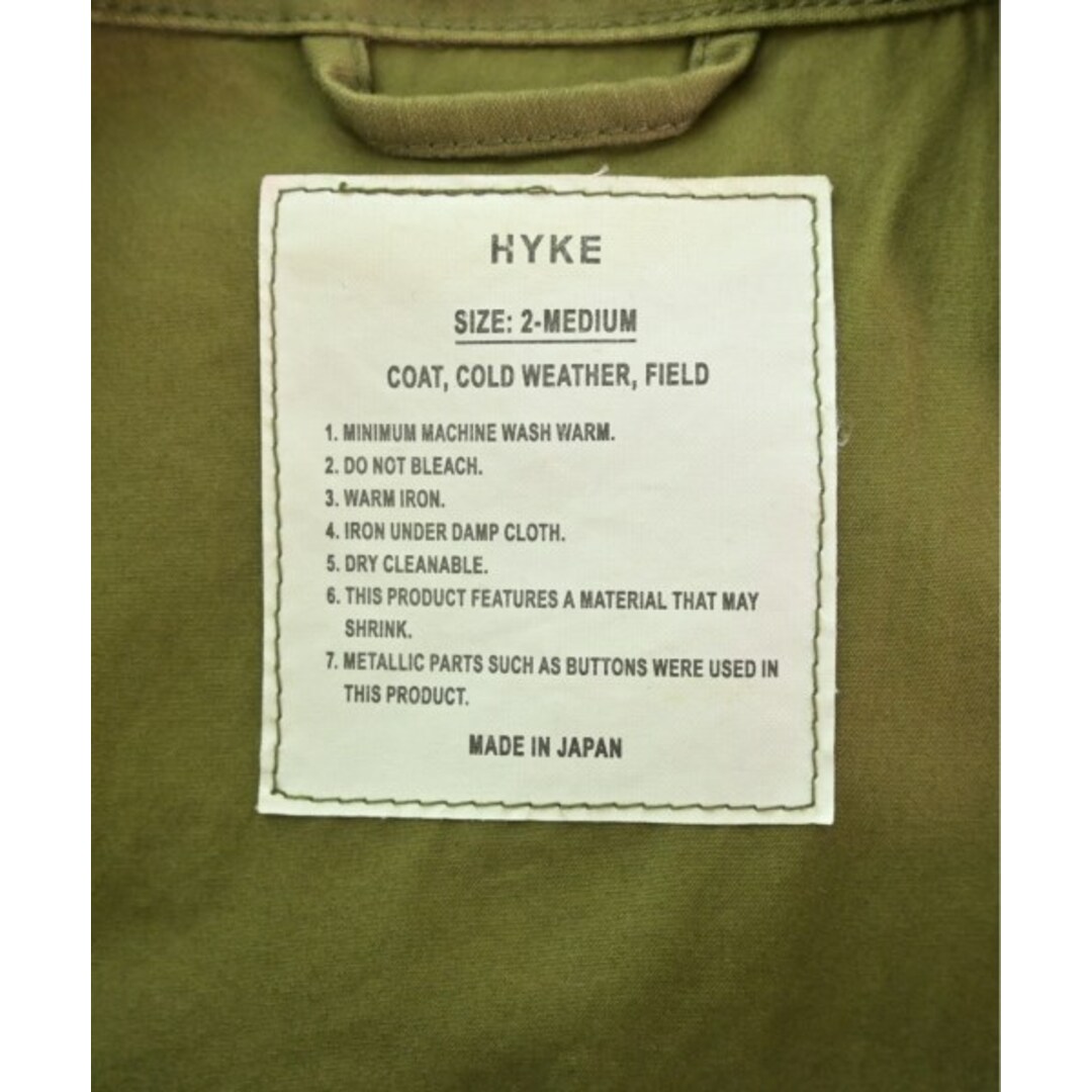 HYKE ハイク ミリタリーブルゾン 2(M位) カーキ 【古着】 HYKE ハイク ミリタリーブルゾン 2(M位) カーキ 【古着】