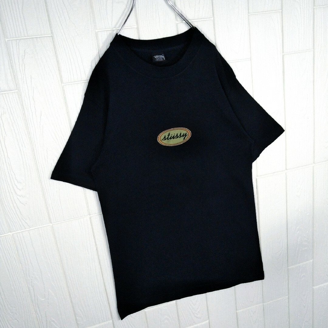 80s 黒タグ stussy Tシャツ XL ネイビー ナス紺|メンズ 80s 黒タグ stussy Tシャツ XL ネイビー ナス紺|メンズ