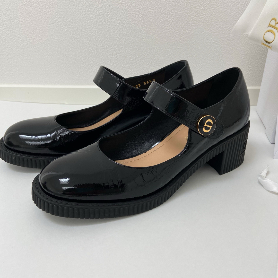 極美品!Dior ディオール D-DOLL メリージェーン カーフスキンパンプス Dior - ご専用【DIOR】 D-DOLL パンプス メリージェーン カーフ