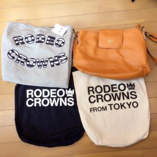 ロデオクラウンズ(RODEO CROWNS)のロデオクラウンズタグ付きバックトレーナーセット(トレーナー/スウェット)