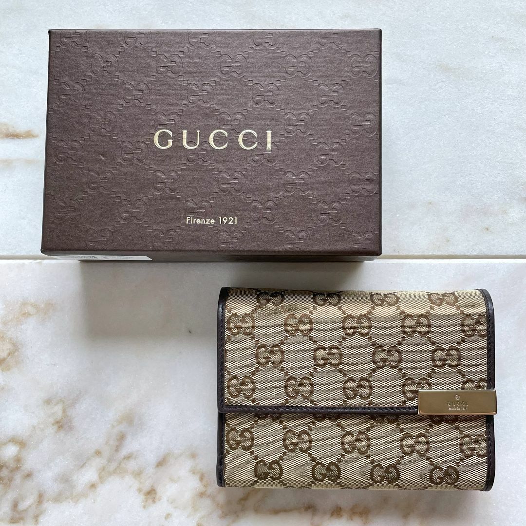 Gucci 三つ折り財布 ベージュ/ブラウン - メルカリ - 三つ折り財布 Gucci 三つ折り財布 ベージュ/ブラウン - メルカリ - 三つ折り財布
