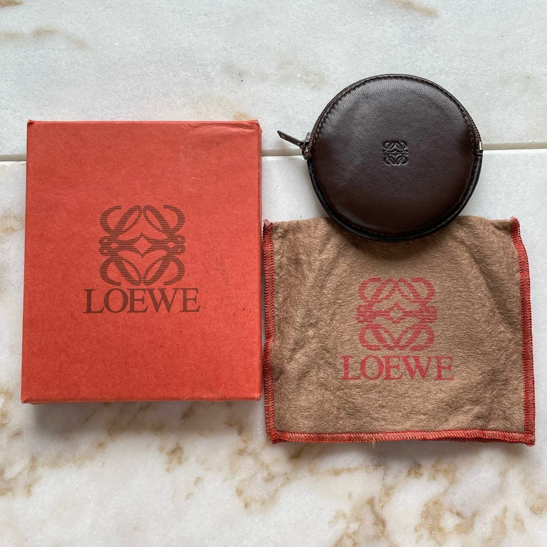 楽天市場】超美品 LOEWE ロエベ コインケース レザー ブラウン