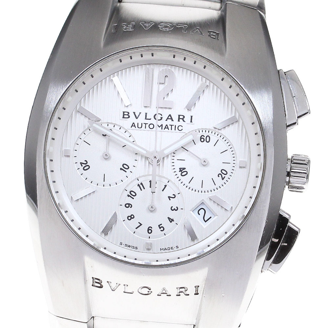 BVLGARI - ブルガリ BVLGARI EG40SCH エルゴン クロノグラフ 自動巻き メンズ 箱・保証書付き_823282【ev10】