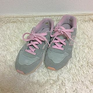 ニューバランス(New Balance)のNew Balance565♡グレー×ピンク♡(スニーカー)