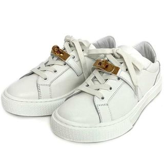 HERMES - エルメス デイ スニーカー ホワイト ケリー 未使用 美 HERMES - エルメス デイ スニーカー ホワイト ケリー 未使用 美