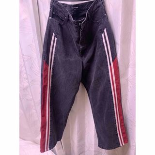 BALENCIAGA - Balenciaga デニムトラックパンツ コムドット BALENCIAGA - Balenciaga デニムトラックパンツ コムドット