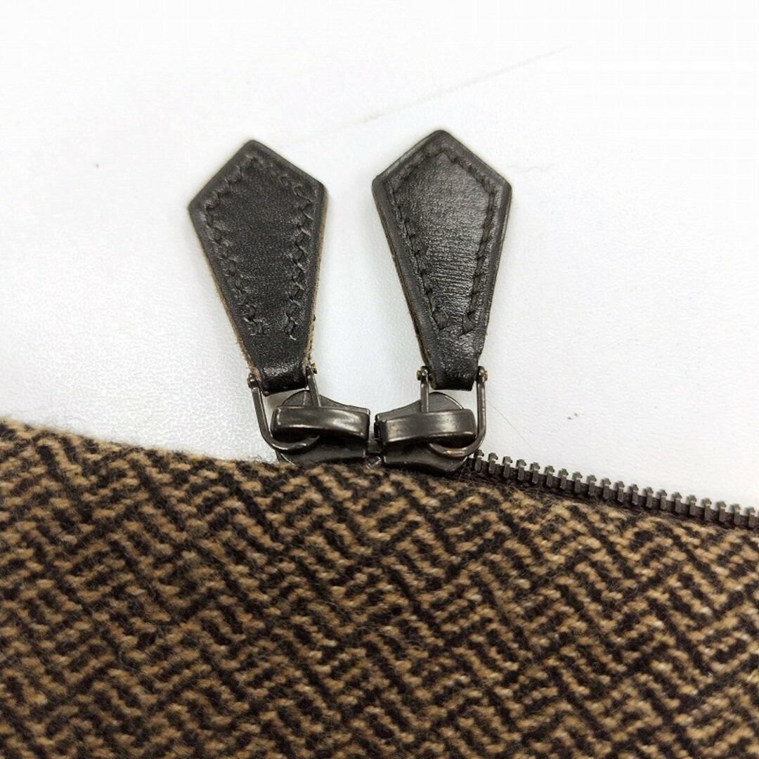 エルメス(HERMES) カシミヤ混 ツイード Wジップ ラップスカート エルメス(HERMES) カシミヤ混 ツイード Wジップ ラップスカート