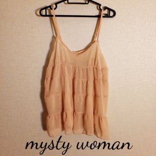 ミスティウーマン(mysty woman)のmysty シフォンキャミ(キャミソール)