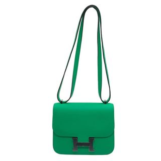 エルメス(HERMES)の　エルメス HERMES コンスタンス3ミニ ミロワール ヴェルソ B刻印 ヴェールコミック/ヴェールフィズ/SV金具 エバーカラー レディース ショルダーバッグ(ショルダーバッグ)