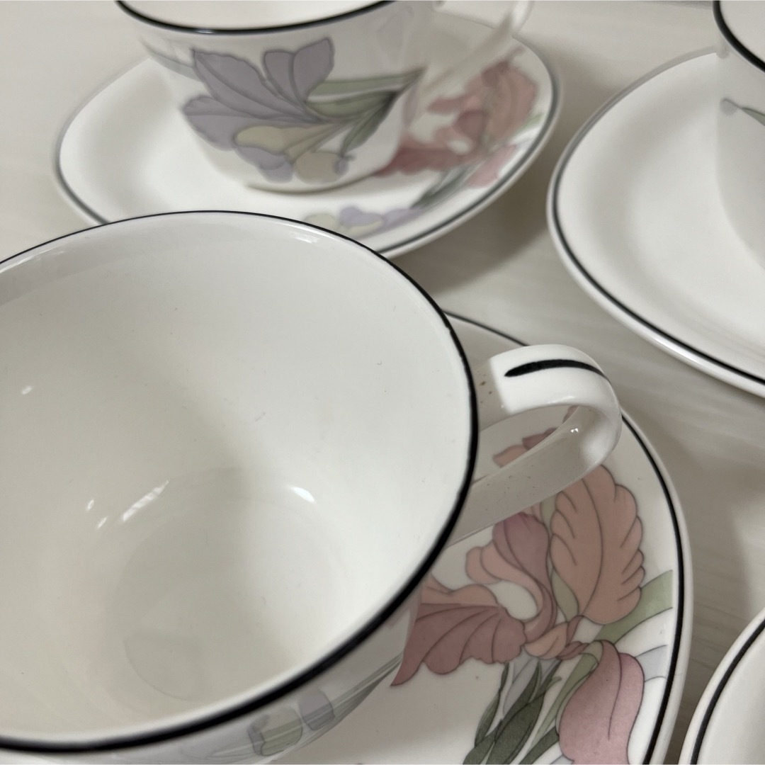 Noritake - ノリタケ NEW DECADE カップ&ソーサー 5客セットの Noritake - ノリタケ NEW DECADE カップ&ソーサー 5客セットの