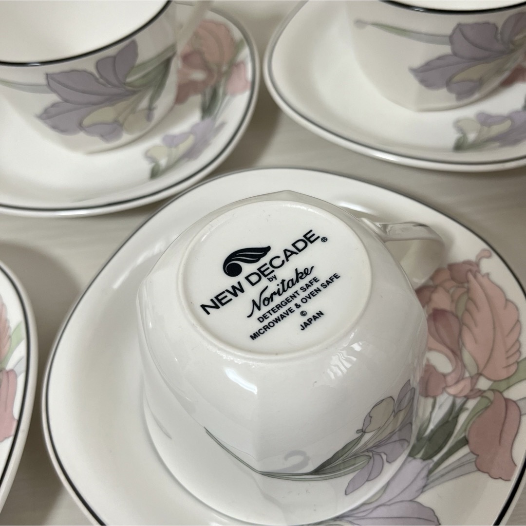 Noritake - ノリタケ NEW DECADE カップ&ソーサー 5客セットの Noritake - ノリタケ NEW DECADE カップ&ソーサー 5客セットの