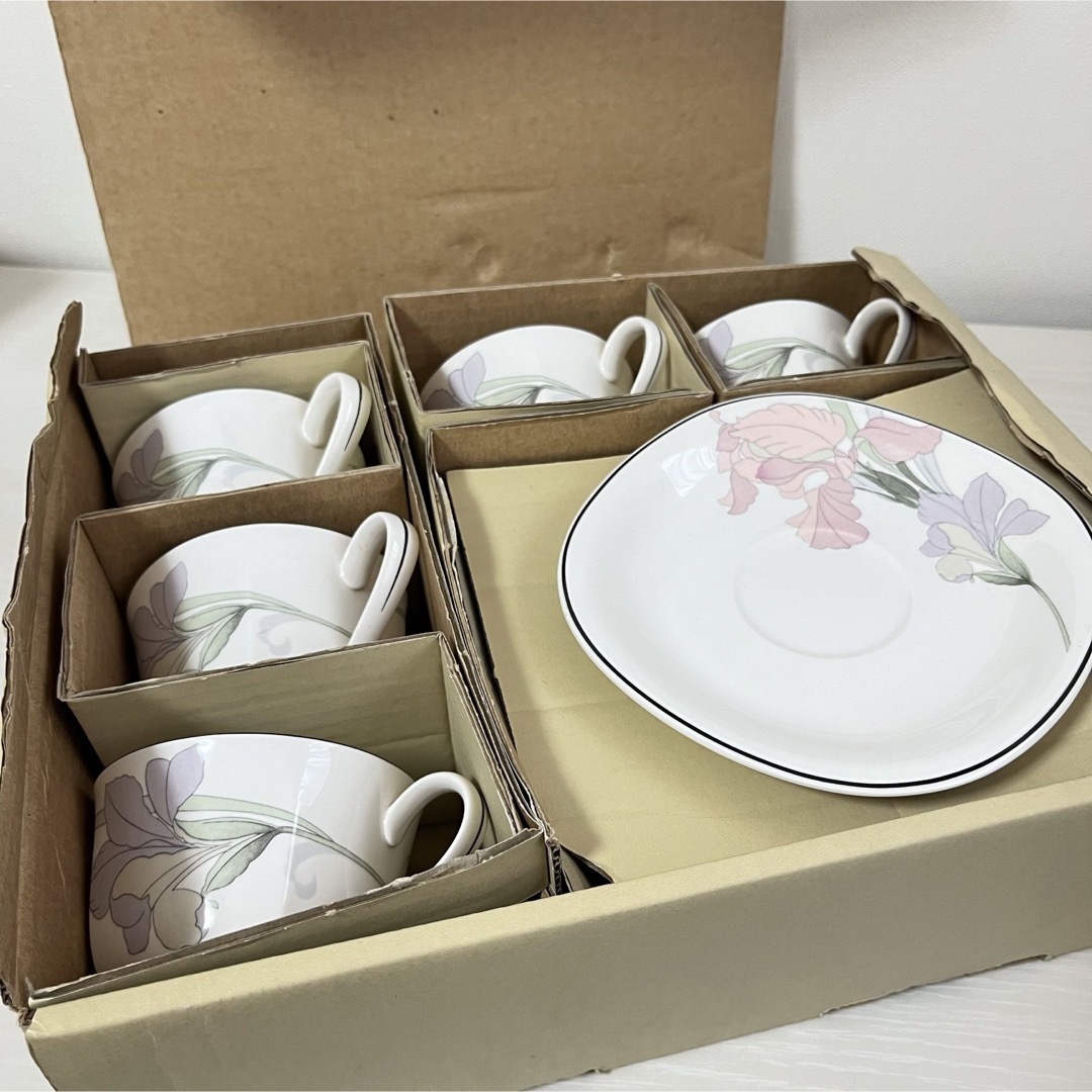Noritake - ノリタケ NEW DECADE カップ&ソーサー 5客セットの Noritake - ノリタケ NEW DECADE カップ&ソーサー 5客セットの