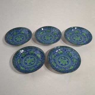 前畑陶器 庫山窯 青華緑彩 小皿 豆皿 5枚揃 和食器 美品の通販 前畑陶器 庫山窯 青華緑彩 小皿 豆皿 5枚揃 和食器 美品の通販
