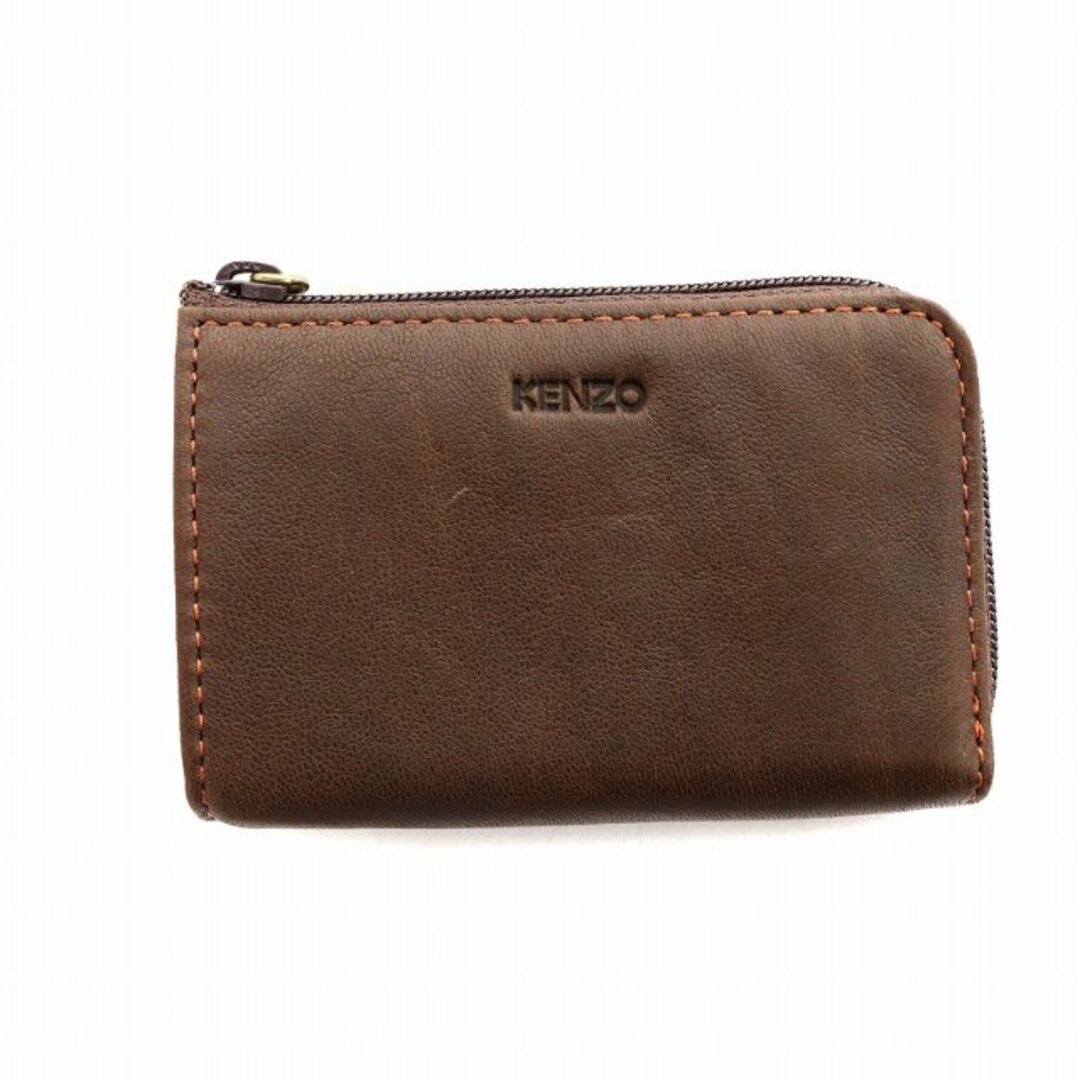 ☆美品☆KENZO ケンゾー コインケース 小銭入れ 刻め レザー ☆美品☆KENZO ケンゾー コインケース 小銭入れ 刻め レザー