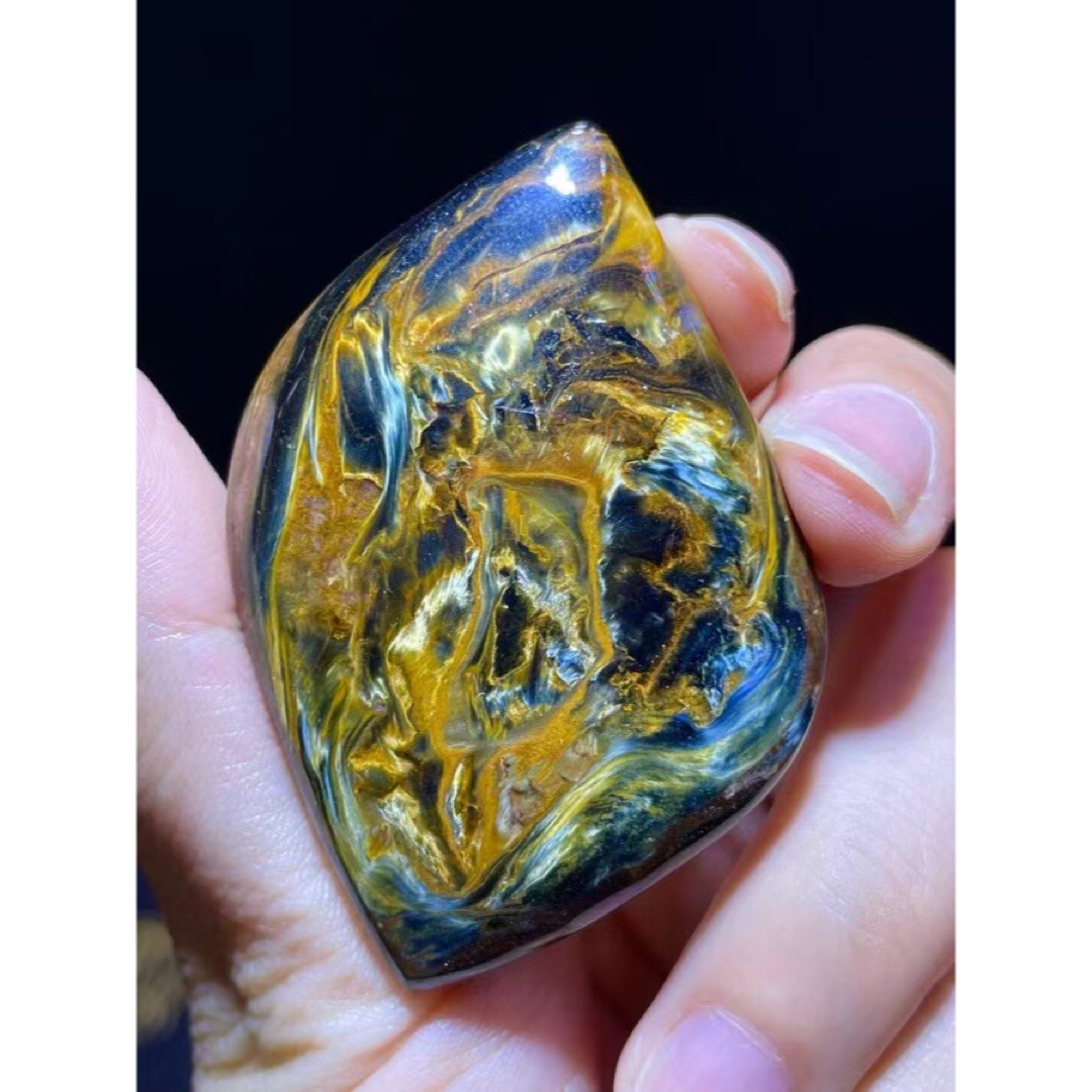 ⭐︎ブルーピーターサイト キャッツアイ効果強 ルース ⭐︎天然ブルー